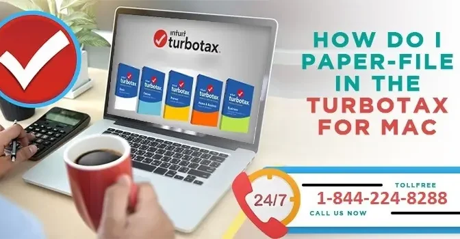How do I paper-file in the TurboTax for Mac CD/Download Software?