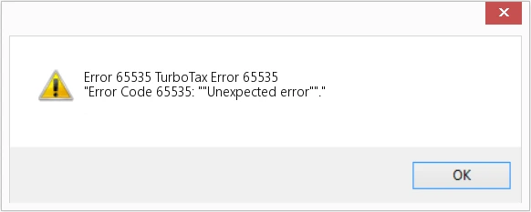 Error 65535 TurboTax