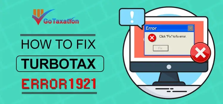 Fix TurboTax error 1921