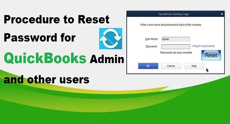 reset QuickBooks admin password
