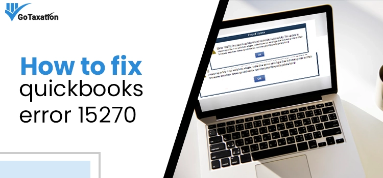 QuickBooks error 15270